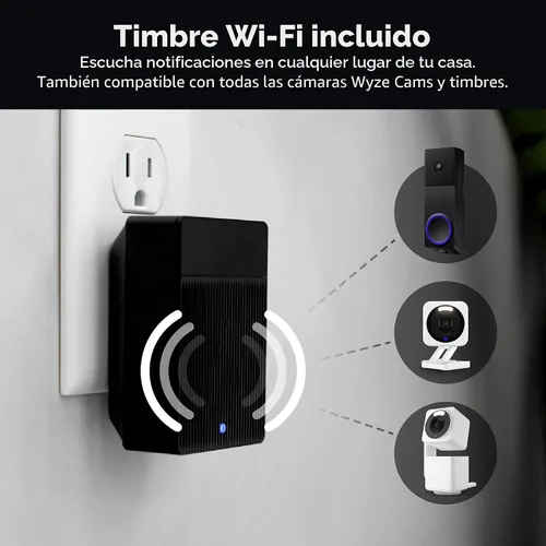 Miniatura 5 de WYZE Timbre inalámbrico Duo Cam con video (timbre incluido), funciona con pilas, video Full HD 2K, 2 cámaras (personas y paquete), audio de 2 vías