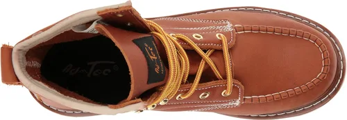 Miniatura 5 de Ad Tec Botas de trabajo para granjeros ligeras sin barro de 6 pulgadas para hombre, resistentes con puntera tipo mocasín, transpirables, con forro