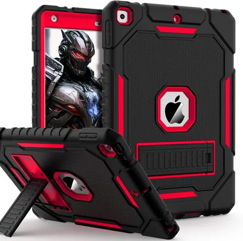 Miniatura 13 de ZoneFoker Funda para iPad de 9ª/8ª/7ª generación 2021/2020/2019 (10.2 pulgadas), Resistente de Servicio Pesado Grado Militar a Prueba de Golpes