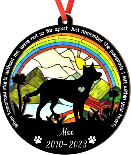 Miniatura 26 de Adorno personalizado para atrapasoles de sabueso afgano, adorno de Navidad de sabueso afgano, regalo para perro amante, sabueso afgano conmemorativo