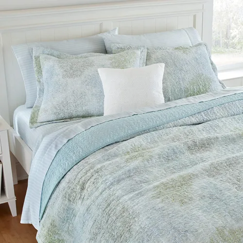 Miniatura 10 de Laura Ashley - Juego de edredón individual, ropa de cama de algodón reversible con funda a juego, decoración del hogar prelavada para mayor suavidad