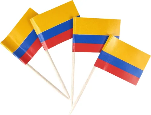 Miniatura 20 de JBCD Bandera afroamericana con palillo de dientes panafricano, mini banderas negras de liberación para cupcakes, 200