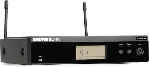 Miniatura 5 de Shure BLX4 Receptor de Canal Único - para uso con Sistemas Inalámbricos BLX, Transmisor Vendido por Separado Banda H9 (BLX4=-H9)