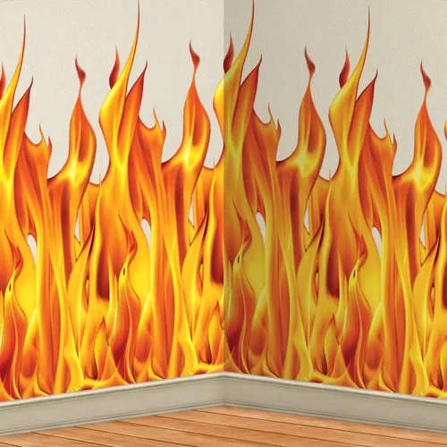 Miniatura 4 de Beistle Telones de fondo de pared sangrientos, 2 revestimientos de pared de plástico realistas con estampado de sangre goteante para Halloween