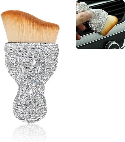 Miniatura 13 de 1 cepillo de polvo para el interior del automóvil, cepillo de detalles automático sin arañazos, cepillo suave de limpieza interior del automóvil
