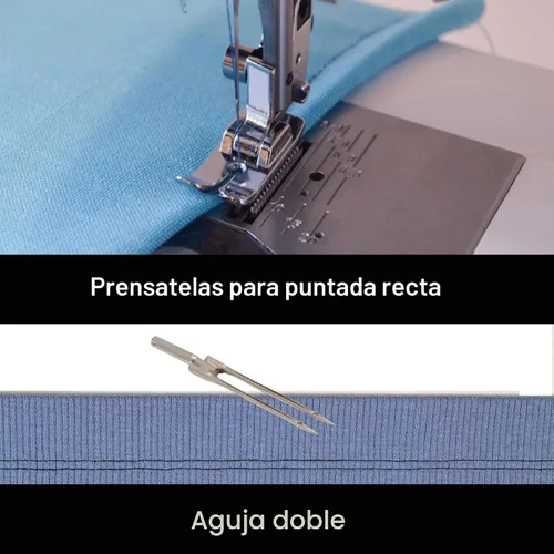 Miniatura 5 de SINGER - Kit de accesorios de máquina de coser, incluye 9 prensatelas, aguja doble y estuche.