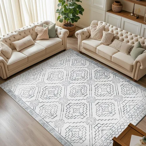 Miniatura 9 de jinchan Alfombra marroquí de pasillo 2x10 para pasillo - Alfombra de pasillo para cocina bohemia lavable a máquina, alfombra moderna suave, Boho