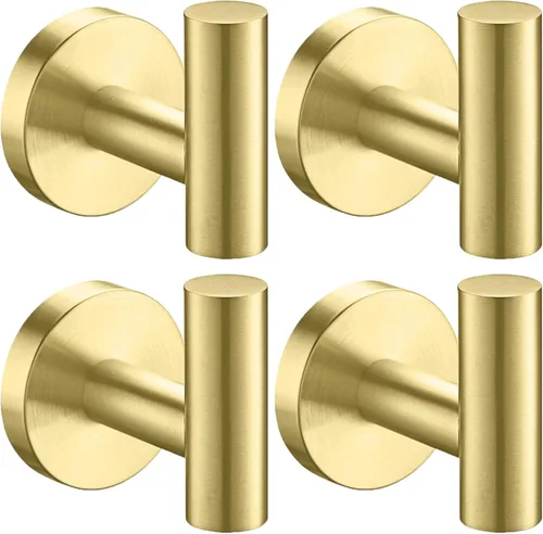Miniatura 12 de Nolimas Gancho para toallas, color negro mate, SUS304, acero inoxidable, ropa de baño, armario, esponjas, gancho para bata, montaje en pared, 2