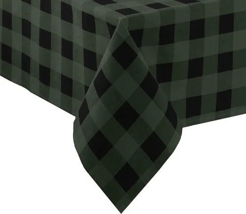 Miniatura 7 de Elrene Home Fashions Camino de mesa Farmhouse Living Holiday Buffalo-Check, 13 pulgadas de ancho x 70 pulgadas de largo, rojo/negro