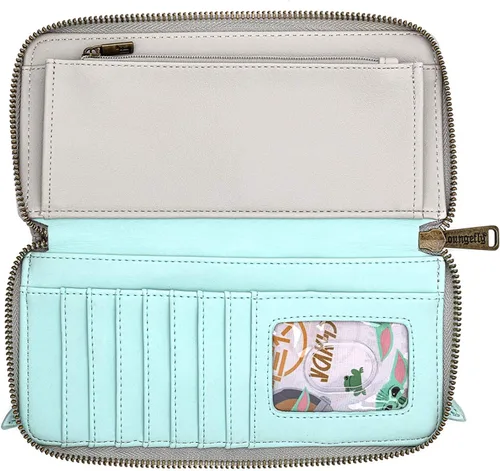 Miniatura 4 de Loungefly Cartera Star Wars Baby Yoda The Mandalorian, Multi, Cartera con cremallera
