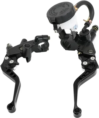 Juego de palancas de embrague y freno de manubrio de motocicleta de 7/8 pulgadas 22 mm, cilindro maestro universal compatible con motocicleta, moto