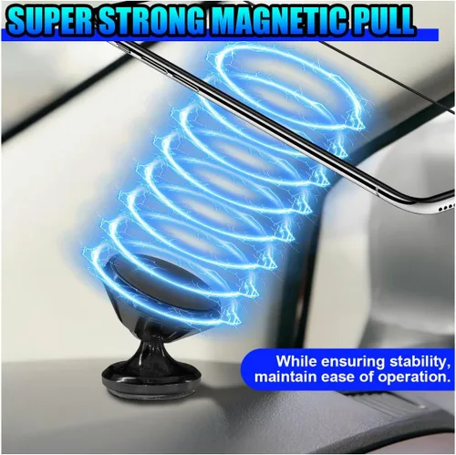 Miniatura 3 de Soporte magnético para teléfono para tablero de automóvil, soporte de teléfono celular ajustable en 360°, soporte universal estable antideslizante