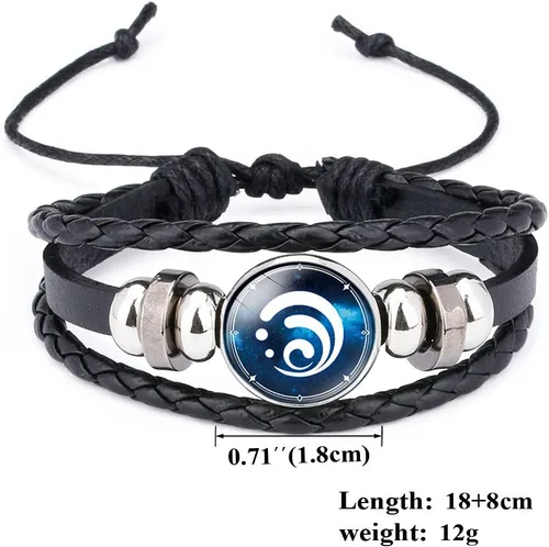 Miniatura 3 de Soyusunny Genshin - Pulsera de impacto con 7 pulseras luminosas de anime accesorios