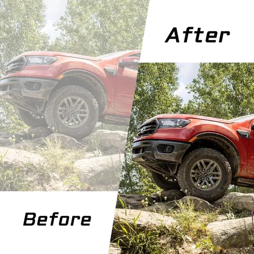 Miniatura 3 de Luces indicadoras laterales para guardabarros delanteros color ámbar con lente ahumada, compatibles con Ford Ranger XL XLT Lariat 2019-2023, 2 LED