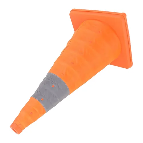 Miniatura 4 de Conos de tráfico plegables con collares reflectantes, cono naranja de seguridad desplegable multiusos con base rellenable para entrenamiento