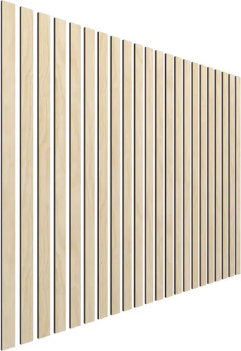 Miniatura 3 de Ekena Millwork Kit de panel de pared de listones de madera ajustables de 47 pulgadas de alto x 3/8 pulgadas de alto, con listones de 2 pulgadas