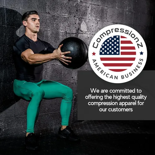Miniatura 5 de CompressionZ Pantalones de compresión para hombre, para entrenamiento, deportes Leggings de capa base para correr