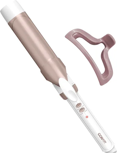 Miniatura 17 de Conair Rizador de barril extra largo de cerámica doble de 1 1/4 pulgadas, rizos sueltos para todo tipo de cabello, 30 ajustes de calor, apagado