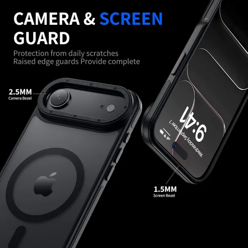 Miniatura 3 de Funda magnética para iPhone Air con protector de lente de cámara, protección grado militar de 10 pies, compatible con funda MagSafe Slim para iPhone