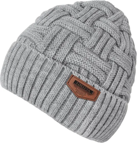 Miniatura 73 de Loritta Gorro de invierno cálido de punto grueso y holgado para hombre
