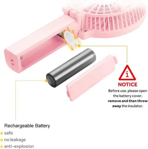 Miniatura 2 de EasyAcc Mini ventilador de mano, ventilador de enfriamiento personal plegable ventilador de escritorio USB ventilador de mesa pequeño portátil