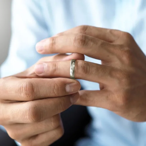 Miniatura 5 de Anillo de boda de plata de ley de 0.197in