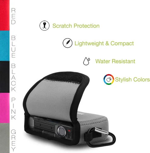 Miniatura 6 de MegaGear Funda de neopreno ultra ligera para cámara compatible con Panasonic Lumix DMC-ZS7 - Gris