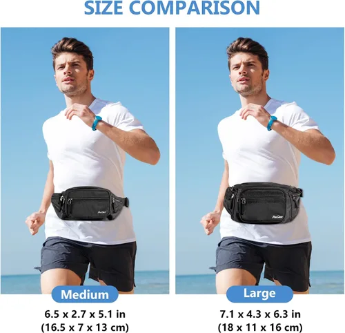 Miniatura 7 de ProCase Riñonera y Mochila de Cintura para Hombres y Mujeres, Bolsa de Cadera para Viaje, Senderismo, Correr y Deportes al Aire Libre
