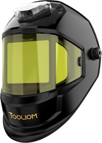 Miniatura 9 de TOOLIOM Casco de soldadura abatible 3.64 x 1.67 pulgadas con máscara de soldadura auto oscurecimiento estilo concha y capucha de soldadura