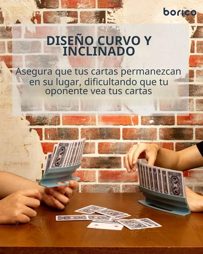 Miniatura 7 de BORICO Portatarjetas para Cartas de Juego - Paquete de 4 Soportes de Cartas de Juego para Niños y Adultos, Bandeja de Almacenamiento Apilable