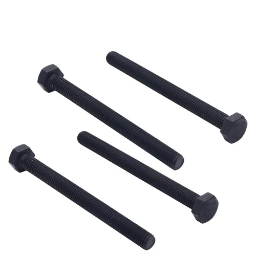 Miniatura 6 de Aicosineg 5 tornillos de rosca métrica M8 x 3.543 in, acero al carbono, grado 8.8, tornillos hexagonales de rosca métrica, tornillos hexagonales