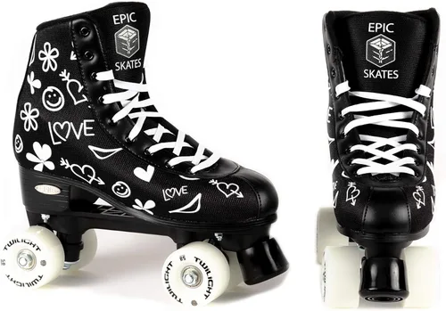 Miniatura 2 de Epic Skates Epic Skates Luv Quad Patines para mujer, negro/blanco