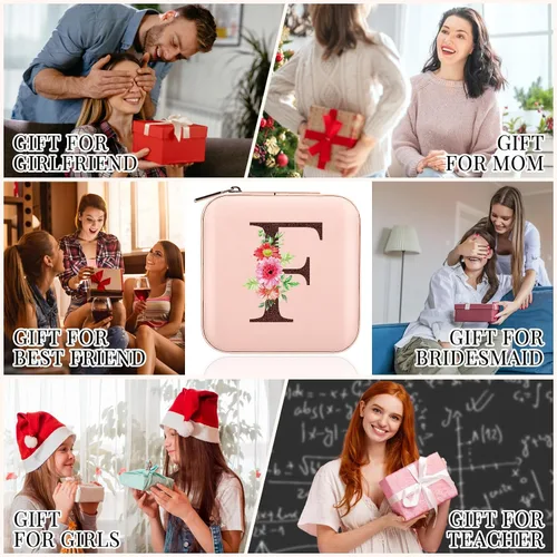 Miniatura 6 de Regalos de Navidad 2023, estuche de joyería imprescindible de viaje, accesorios de viaje esenciales de vacaciones para mujeres, adolescentes, niñas
