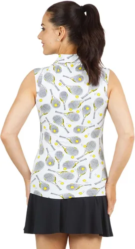 Miniatura 7 de IBKUL Athleisure Wear - Polo sin mangas con protección solar UPF 50+ Icefil Cooling Venus Print 14493
