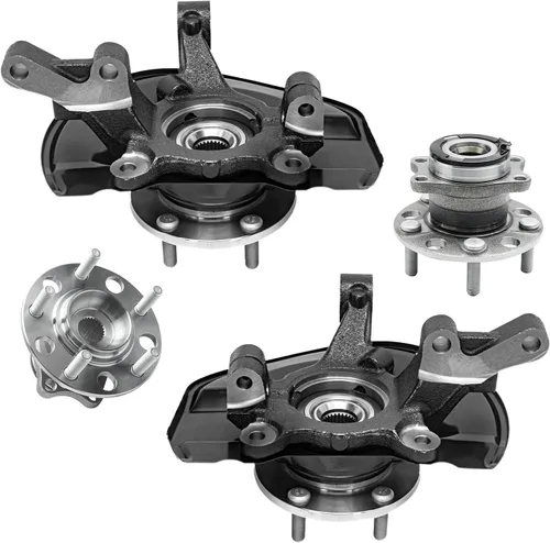 Miniatura 198 de Detroit Axle - Kit de nudillos de dirección delantera izquierda para Ford Edge Lincoln MKX 07-10, cojinete de rueda del lado del conductor, nudillo
