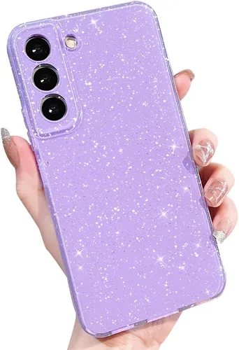 Miniatura 107 de MINSCOSE Compatible con Samsung Galaxy S22 Plus Case, Bonito Color Neón Brillante, con Purpurina Brillante Delgada Resistente a Golpes de Silicona