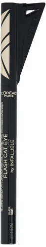 Miniatura 4 de L'Oreal Paris Makeup Infallible Flash Cat Eye Delineador de ojos líquido impermeable, negro, 0.44 onzas