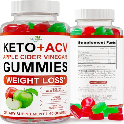 Keto ACV Gummies Advanced Weight Loss - Gomitas Keto ACV para bajar de peso - Suplemento de gomitas Keto para mujeres y hombres - Limpieza -
