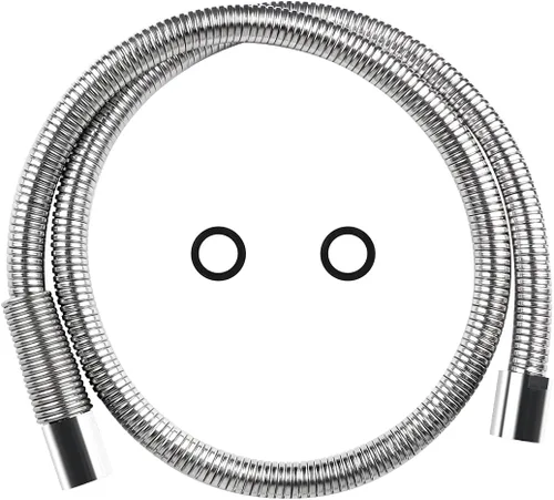 Kit de reemplazo de manguera de rociador de preenjuague comercial para grifo de fregadero de cocina, 60 pulgadas flexible de acero inoxidable