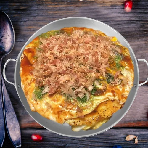 Miniatura 4 de Cabilock Plato de hierro forjado de alta temperatura redondo barbacoa bistec olla compacta y fácil de limpiar