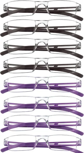 Miniatura 20 de VisionGlobal 2 pares de anteojos de lectura, anteojos bloqueadores de luz azul, anteojos de lectura para computadora para mujeres y hombres, marco 2