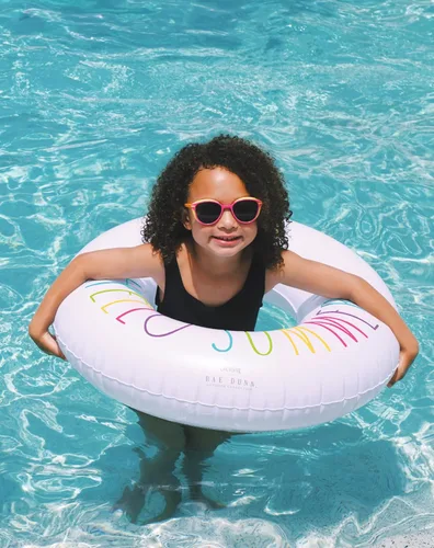 Miniatura 3 de Rae Dunn x CocoNut Float Junior Ring Float - Balsa inflable de 32 pulgadas y tubo interior de agua duradero - Conducción estable para fiestas