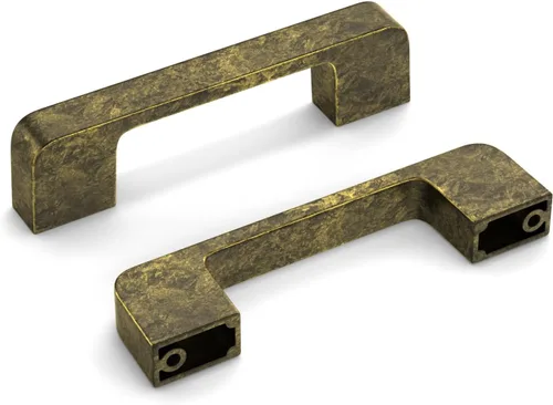 Miniatura 22 de Paquete de 5 tiradores para gabinete de 3–3/4 pulgadas, color negro mate, manijas negras para cajones, manijas para alacena de cocina, herrajes