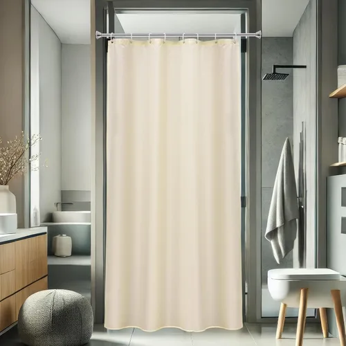 Miniatura 30 de AooHome - Forro para cortina de ducha, Tela, Gris claro