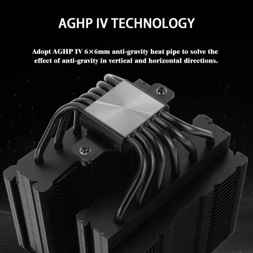 Miniatura 2 de Thermalrlght Peerless Assassin 140 - Enfriador de aire negro para CPU, 6 tubos de calor, disipador de calor de torres duales, ventiladores PWM