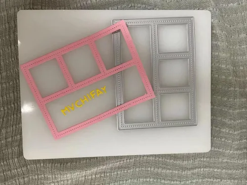 Miniatura 8 de Mvchifay Troqueles de corte de marco de ventana para hacer tarjetas, troquelados de metal, herramienta de álbumes de recortes, plantilla