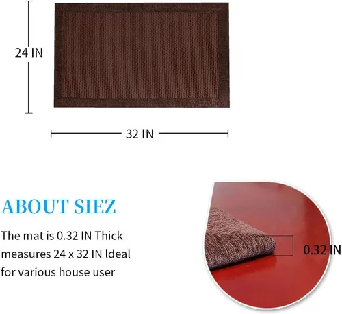 Miniatura 2 de Pequeñas alfombras y tapetes de cocina antideslizantes lavables alfombra de cocina absorbente estilo granja para el piso de cocina delante