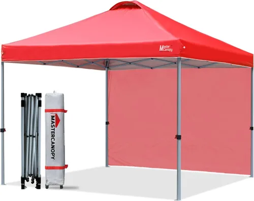 Miniatura 35 de MASTERCANOPY - Toldo desplegable duradero con 1 pared lateral (6.6 x 6.6 pies, caqui)