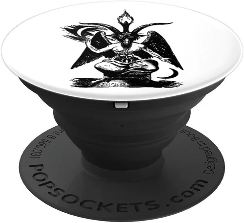 Miniatura 4 de Baphomet – Mystic Occult fangbanger Demon – popsockets agarre y soporte para teléfonos y tabletas, Negro