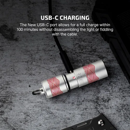 Miniatura 5 de OLIGHT I1R 2 Pro Eos - Linterna de llavero recargable EDC de 180 lúmenes, alimentada por batería recargable integrada con cable USB tipo C, mini luz